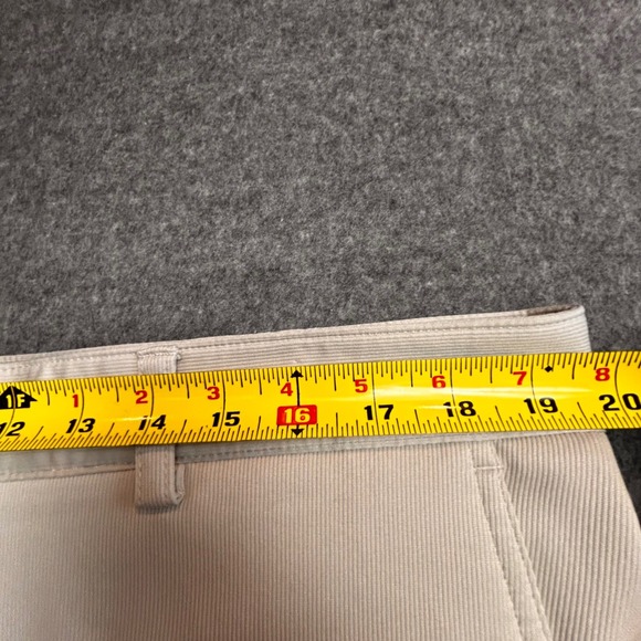 IZOD Perform Mens Flat Front Dress Pants, Khaki Tan, Golf, Business Casual - Picture 11 of 14